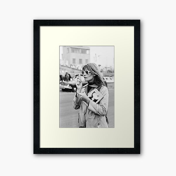 Item preview, Francoise Hardy Fashion Photography - Black and White Vogue Photoshoot designed and sold by HoneymoonHotel.