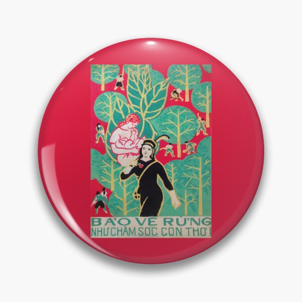 Item preview, Vietnamese Poster 'Protect forests like nurturing babies!'  designed and sold by Onodera.