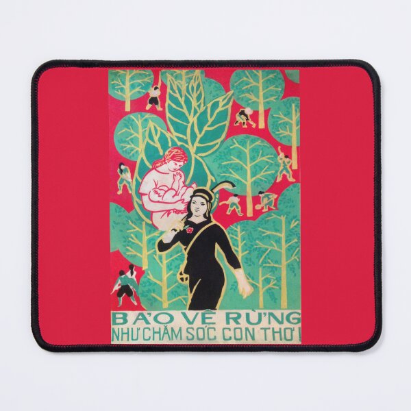 Item preview, Vietnamese Poster 'Protect forests like nurturing babies!'  designed and sold by Onodera.
