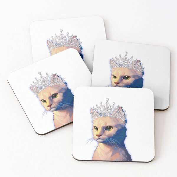 Item preview, Cat Queen wearing a crown designed and sold by DuaaSiddiqui.