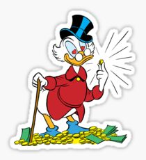 Dagobert and the money Sticker