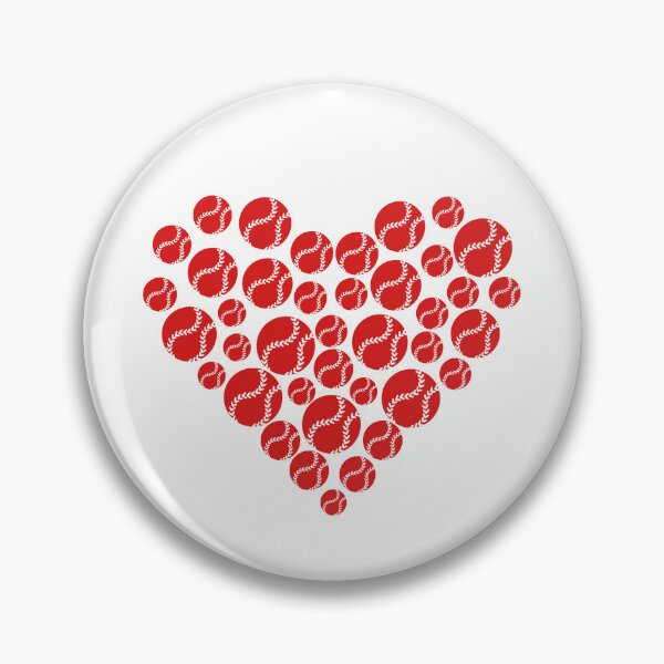 Item preview, Happy Valentines Baseball Heart designed and sold by OrnamentallyYou.