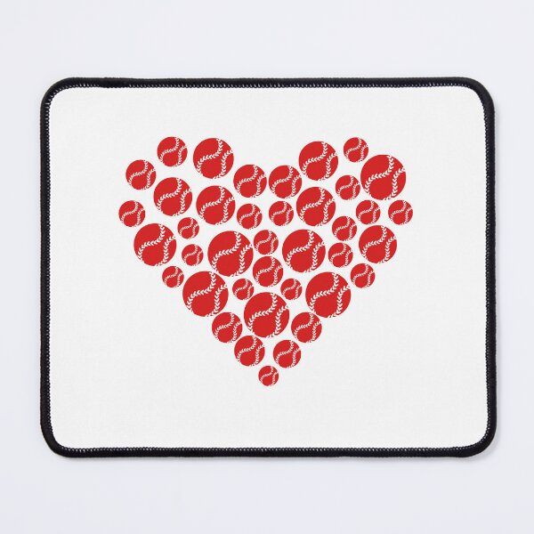 Item preview, Happy Valentines Baseball Heart designed and sold by OrnamentallyYou.