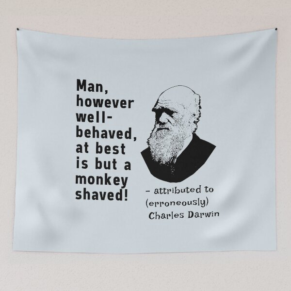 Item preview,  Charles Darwin Funny Fake Quote designed and sold by Greenbaby.
