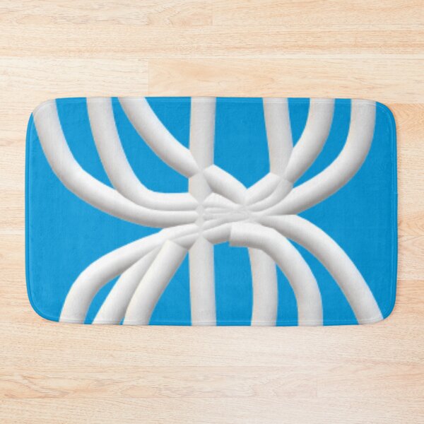 Item preview, Crazy White Tube Pattern Blue Background designed and sold by CJRPics.