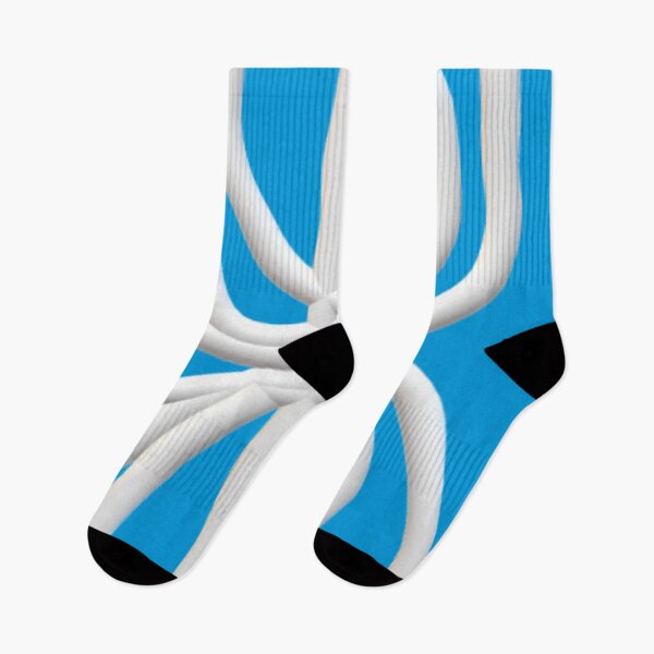 Item preview, Crazy White Tube Pattern Blue Background designed and sold by CJRPics.