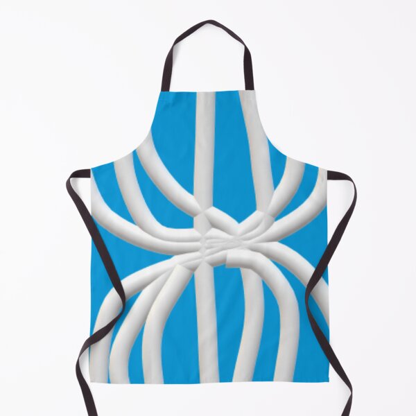 Item preview, Crazy White Tube Pattern Blue Background designed and sold by CJRPics.