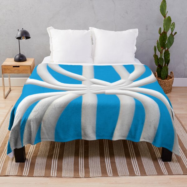 Item preview, Crazy White Tube Pattern Blue Background designed and sold by CJRPics.