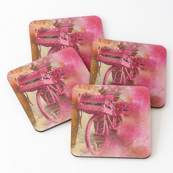 Item preview, Bicycle supported on a barrel abstract painting designed and sold by RafaelLima7.