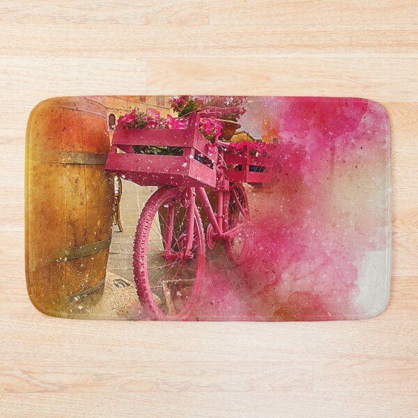 Item preview, Bicycle supported on a barrel abstract painting designed and sold by RafaelLima7.