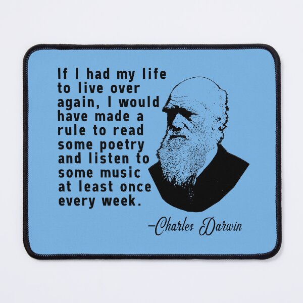 Item preview, Charles Darwin Quote on Music and Poetry designed and sold by Greenbaby.
