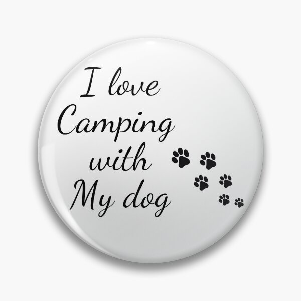 Item preview, I love camping with my dog designed and sold by Hichem Ben Boubaker.