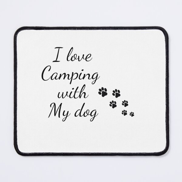 Item preview, I love camping with my dog designed and sold by Hichem Ben Boubaker.