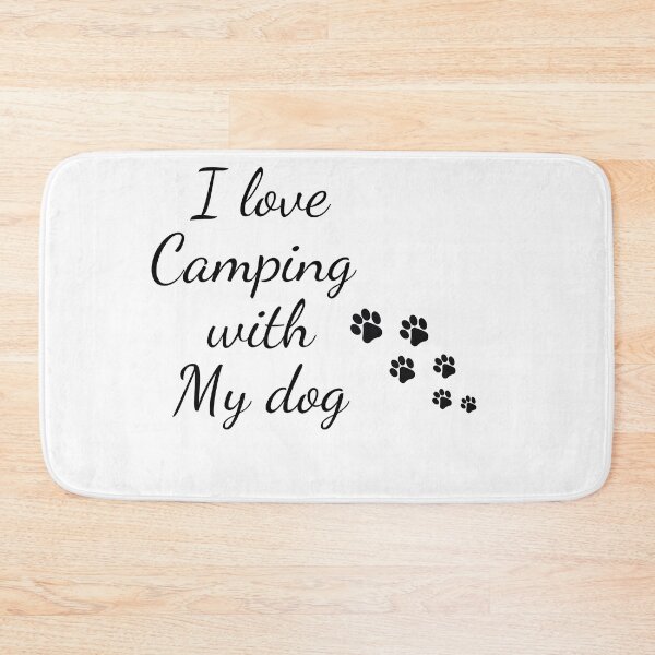 Item preview, I love camping with my dog designed and sold by Hichem Ben Boubaker.