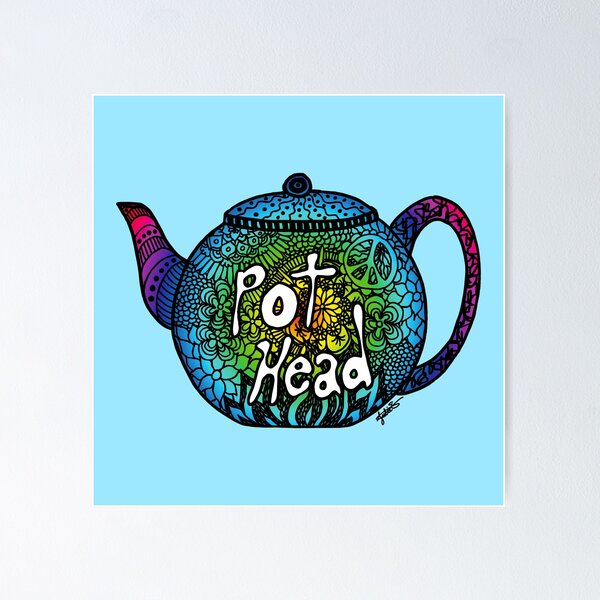 Item preview, Rainbow Tea Pot Head designed and sold by Julie Erin Designs.