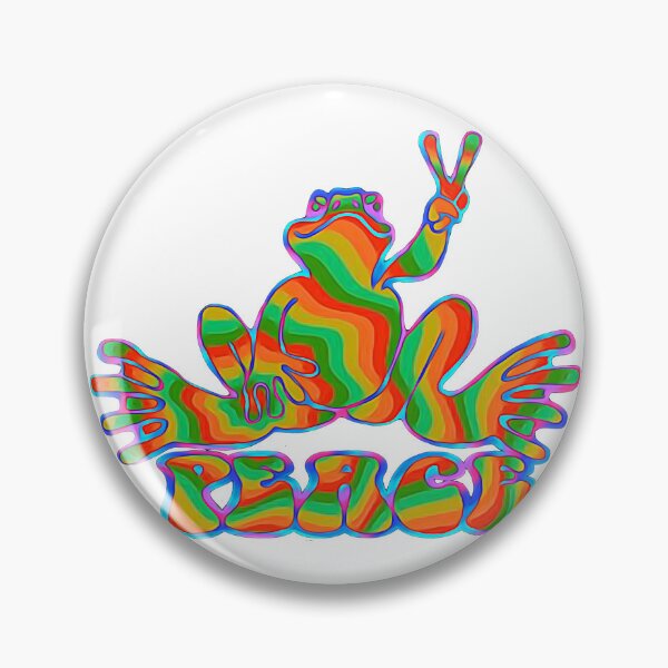 Item preview, Green Yellow Red Peace Frog designed and sold by natnat7w.