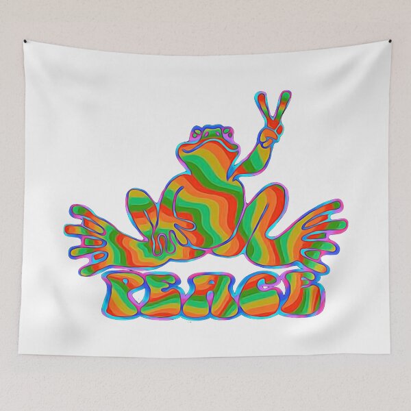 Item preview, Green Yellow Red Peace Frog designed and sold by natnat7w.