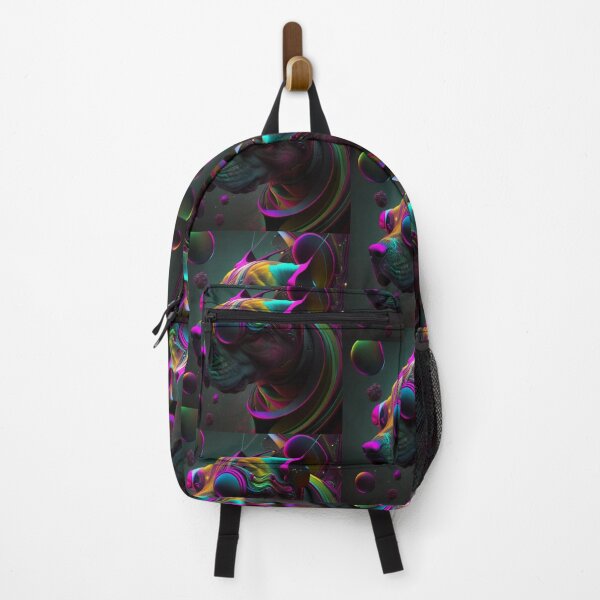 Item preview, Surreal - Abstract - Neon - Cyberpunk Pitbull - Custom Digital Art Design designed and sold by TheHappyK.