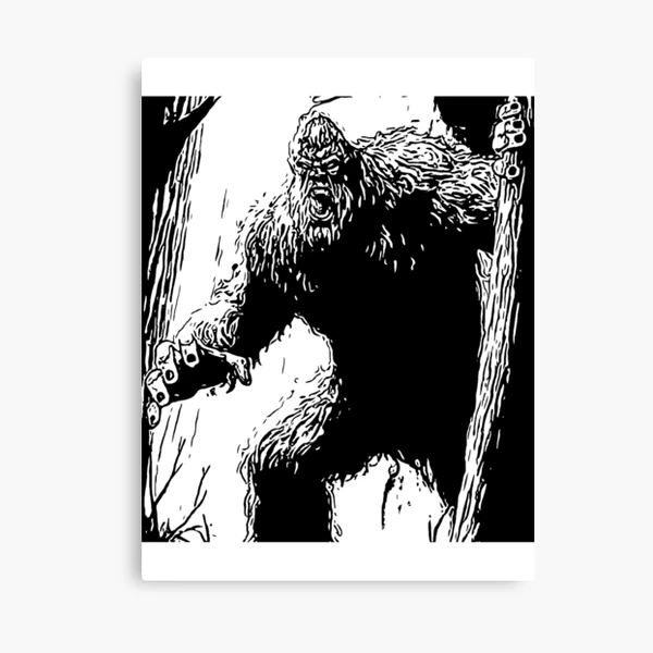 Bigfoot キャンバスアート 作品 手書き Bigfoot キャンバスアート 作品 手書き Bigfoot キャンバス