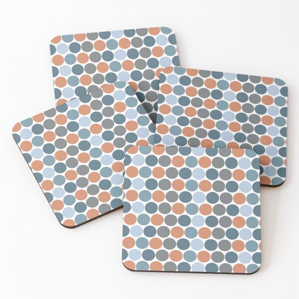 Item preview, Lunares "Chispitas de azul, gris y naranja" designed and sold by AlaskaGirl.