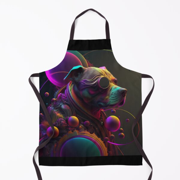 Item preview, Surreal - Abstract - Neon - Cyberpunk Pitbull - Custom Digital Art Design designed and sold by TheHappyK.