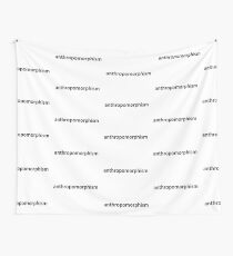 Anthro (Black) Wall Tapestry