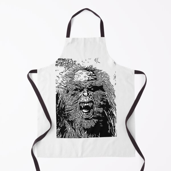 Item preview, Scary wild bigfoot face designed and sold by OneUpArtDesigns.