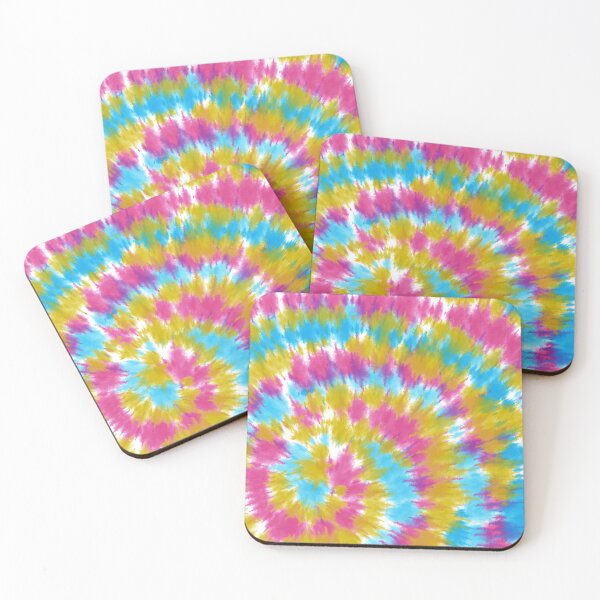 Item preview, Retro Tye Dye Pattern In Blue, Yellow, And Pink designed and sold by DEC02.