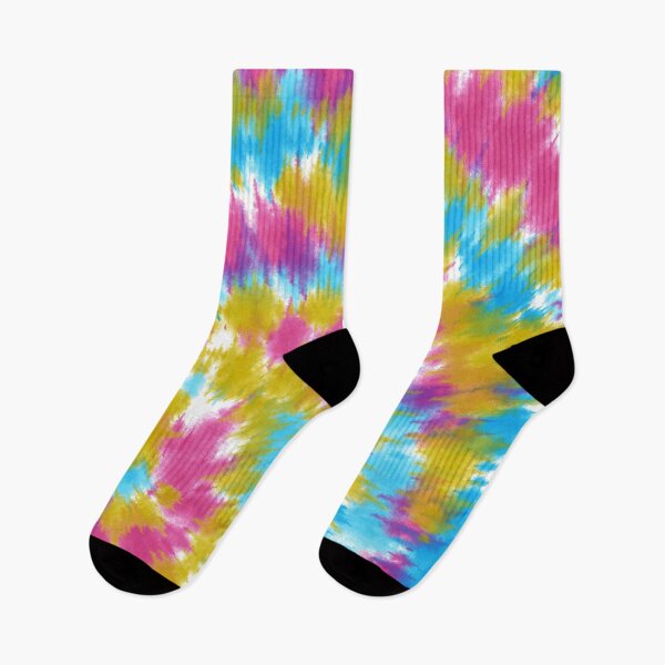 Item preview, Retro Tye Dye Pattern In Blue, Yellow, And Pink designed and sold by DEC02.