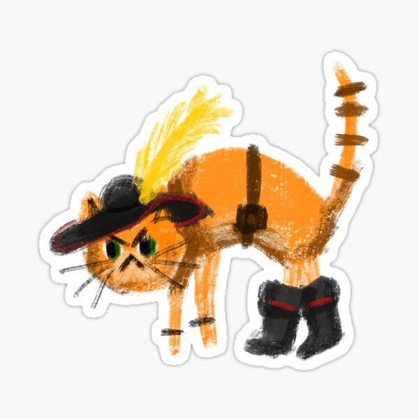 Item preview, Orange Cat in Boots designed and sold by RaspberryPunch.