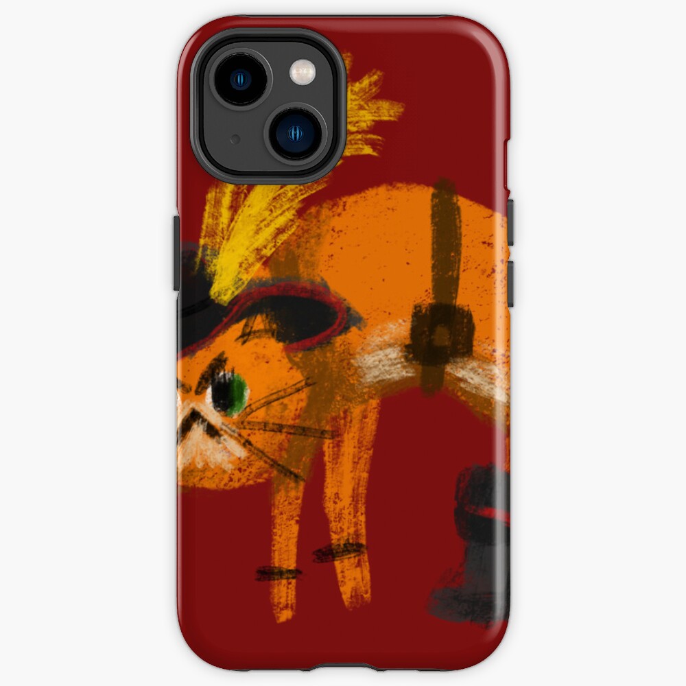 Orange Cat in Boots iPhone Case