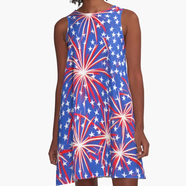 Item preview, Red, White, and Blue Pattern for Maximum Fun on the 4th of July to make your Independence Day Patriotic and Fun for America designed and sold by SeaStories88.