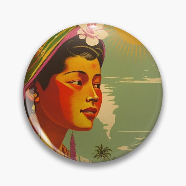 Item preview, O'Ahu Hawaii Vintage Travel Art Poster designed and sold by OldTravelArt.