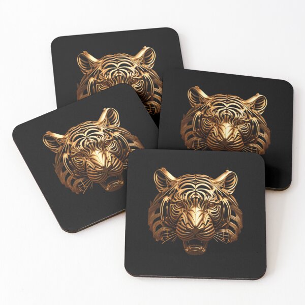 Item preview, Gold Tiger - The Metal Collection designed and sold by FiveIntentions.