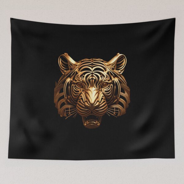 Item preview, Gold Tiger - The Metal Collection designed and sold by FiveIntentions.