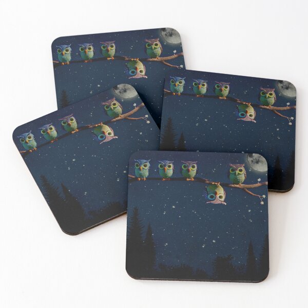 Item preview, Cute Group of Owls Collage with One Owl that is Different designed and sold by Sandy Richter.