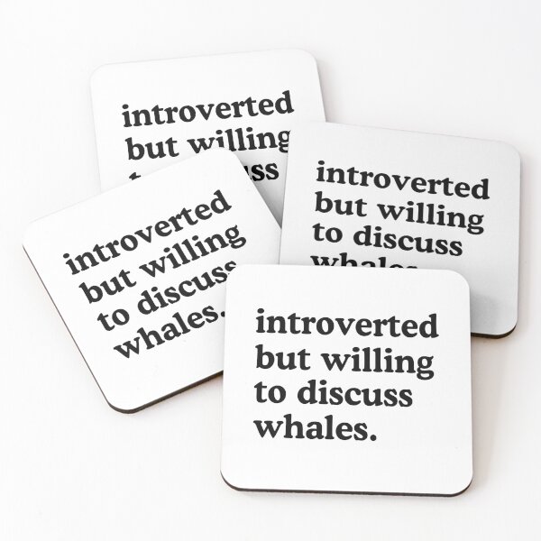Item preview, Introverted But Willing To Discuss Whales Whale Lover Humor designed and sold by allysmar.