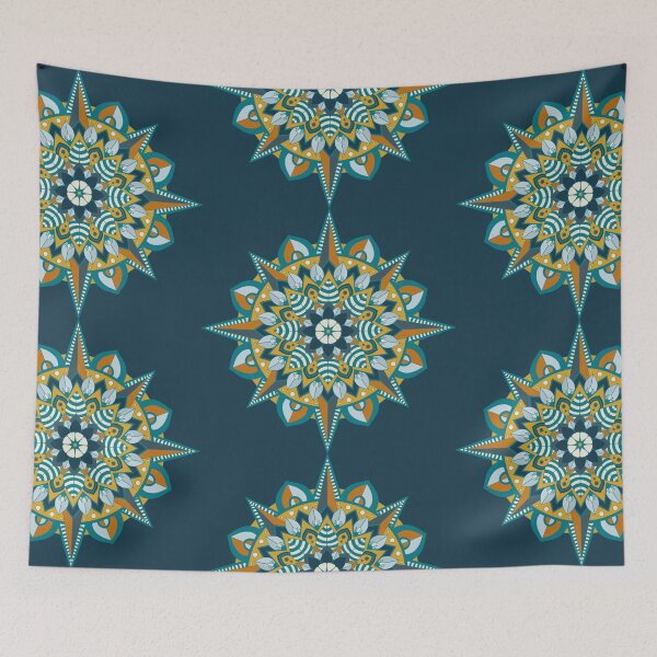 Item preview, Green Star Mandala 2 designed and sold by OwlBeeDesigns.