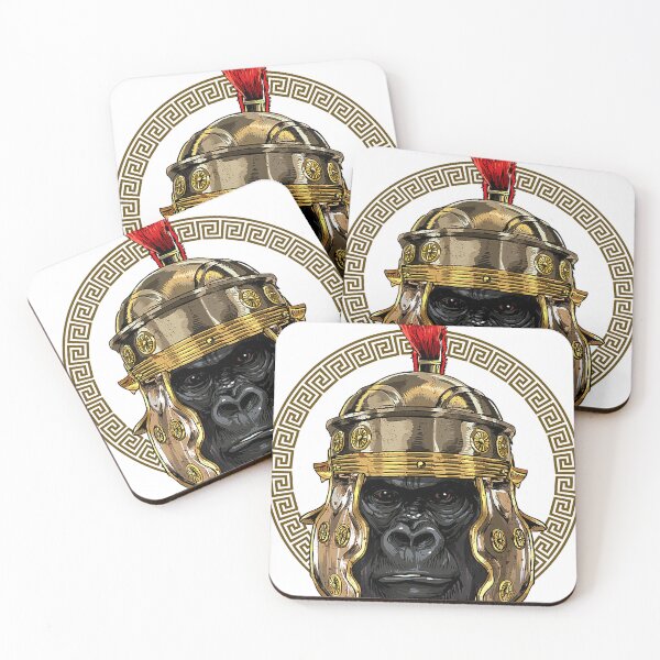 Artikelvorschau, Gorilla im römischen Helm Centurion Legionär Gorilla-Liebhaber entworfen und verkauft von EldredaGillion.