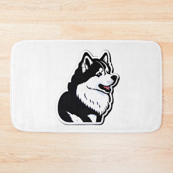 Item preview, Majestic Alaskan Malamute White Vector Art designed and sold by Ellen Davis.