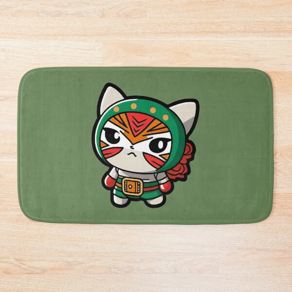 Artikelvorschau, Lucha Libre Katzen | Mexikanische Wrestling | Anime-Katzen | Kawaii-Katzen | Chibi-Katzen | Lucha Libre Katzen 62 | La Especia entworfen und verkauft von Catcosm.