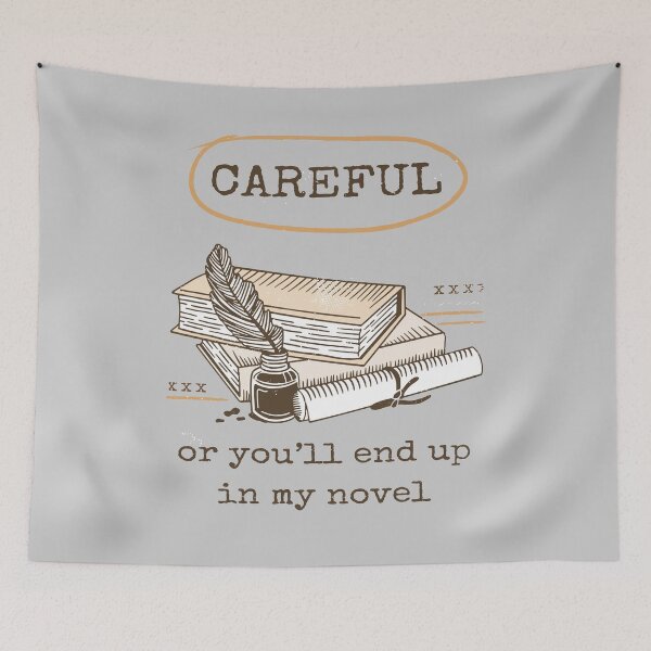 Item preview, Funny Writer Quote Book Pile Art For Novelists designed and sold by MrEddie10.