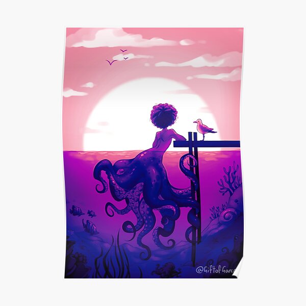 Everchanging Sky || Genderfluid Pride Poster Poster