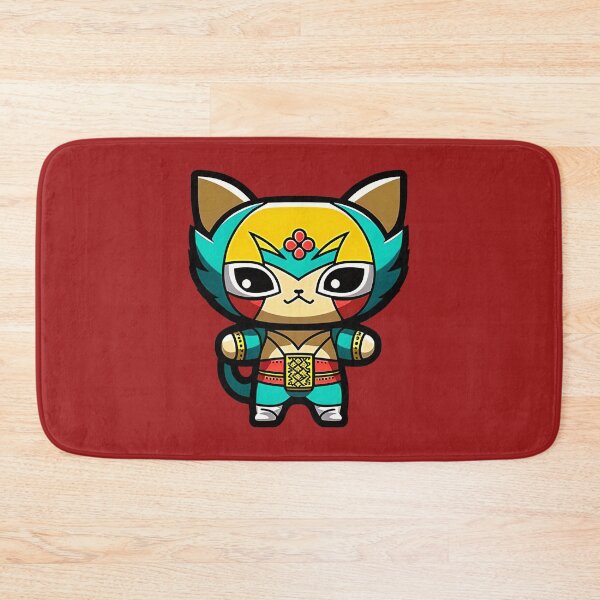 Artikelvorschau, Lucha Libre Katzen | Mexikanische Wrestling | Anime-Katzen | Kawaii-Katzen | Chibi-Katzen | Lucha Libre Katzen 65 | El Baya entworfen und verkauft von Catcosm.
