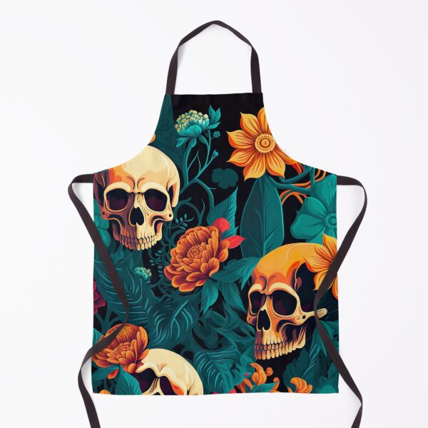 Item preview, Deadly Beauty Floral Skull Flower Print Pattern designed and sold by SeanG989.