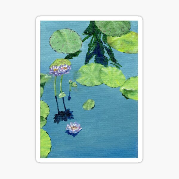 water lillies Sticker