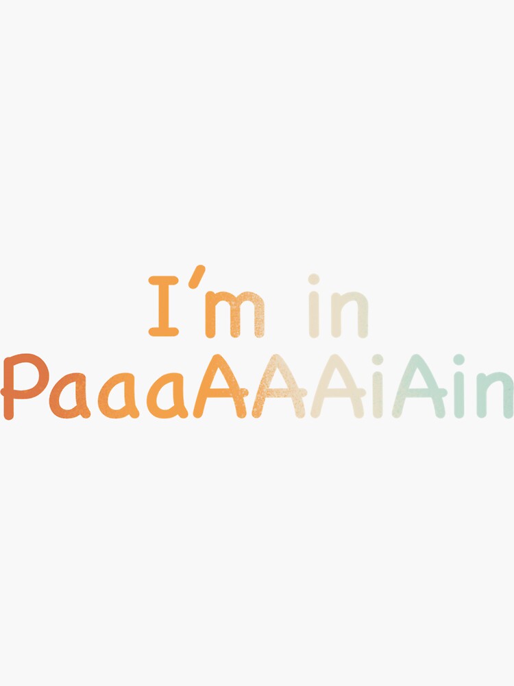 "im in pain nessa barrett " Sticker for Sale by JasmineNamellia Redbubble