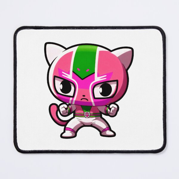 Item preview, Lucha Libre Cats | Mexican Wrestling | Anime Cats | Kawaii Cats | Chibi Cats | Lucha Libre Cats 67 | La Dulce designed and sold by Catcosm.