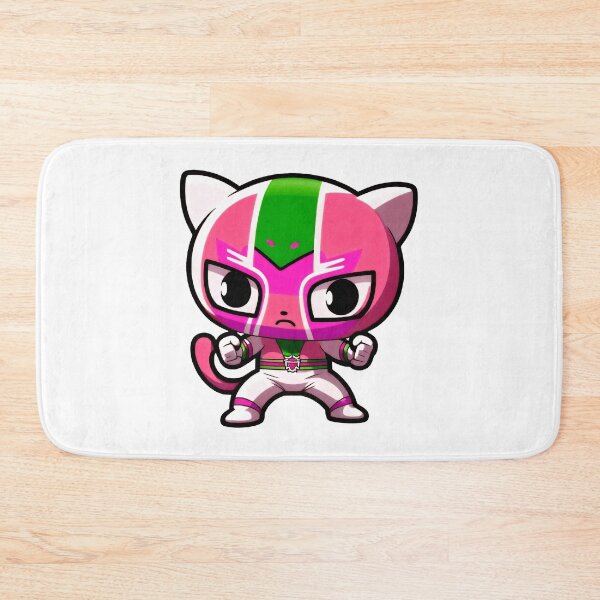 Item preview, Lucha Libre Cats | Mexican Wrestling | Anime Cats | Kawaii Cats | Chibi Cats | Lucha Libre Cats 67 | La Dulce designed and sold by Catcosm.