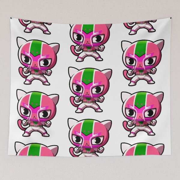 Artikelvorschau, Lucha Libre Katzen | Mexikanische Wrestling | Anime-Katzen | Kawaii-Katzen | Chibi-Katzen | Lucha Libre Katzen 67 | La Dulce entworfen und verkauft von Catcosm.